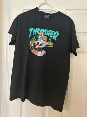 Thrasher Girls On Motorcycle T-Shirt